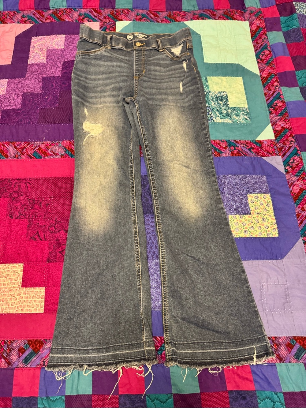 Kid’s Distressed Flare Jeans